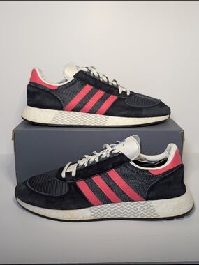 RARE Adidas Marathon Tech Carbon Shock Red Men's Size 14 Retro Boost